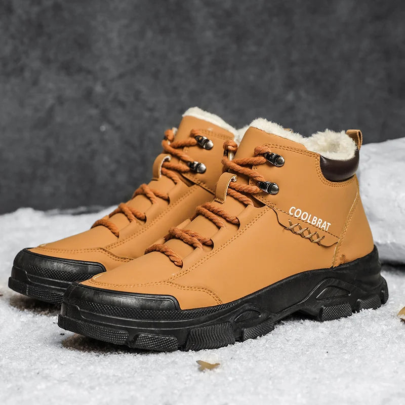 Men's high top denim boots, casual sports shoes, trendy and fashionable men's boots